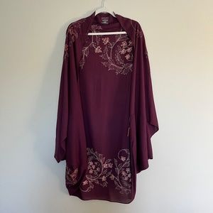 Merona Aubergine Kimono - OS